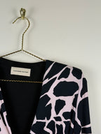 Alexandre Vauthier Kleid – Schwarz/Rosa – Gr. 36 DE (38 FR)
