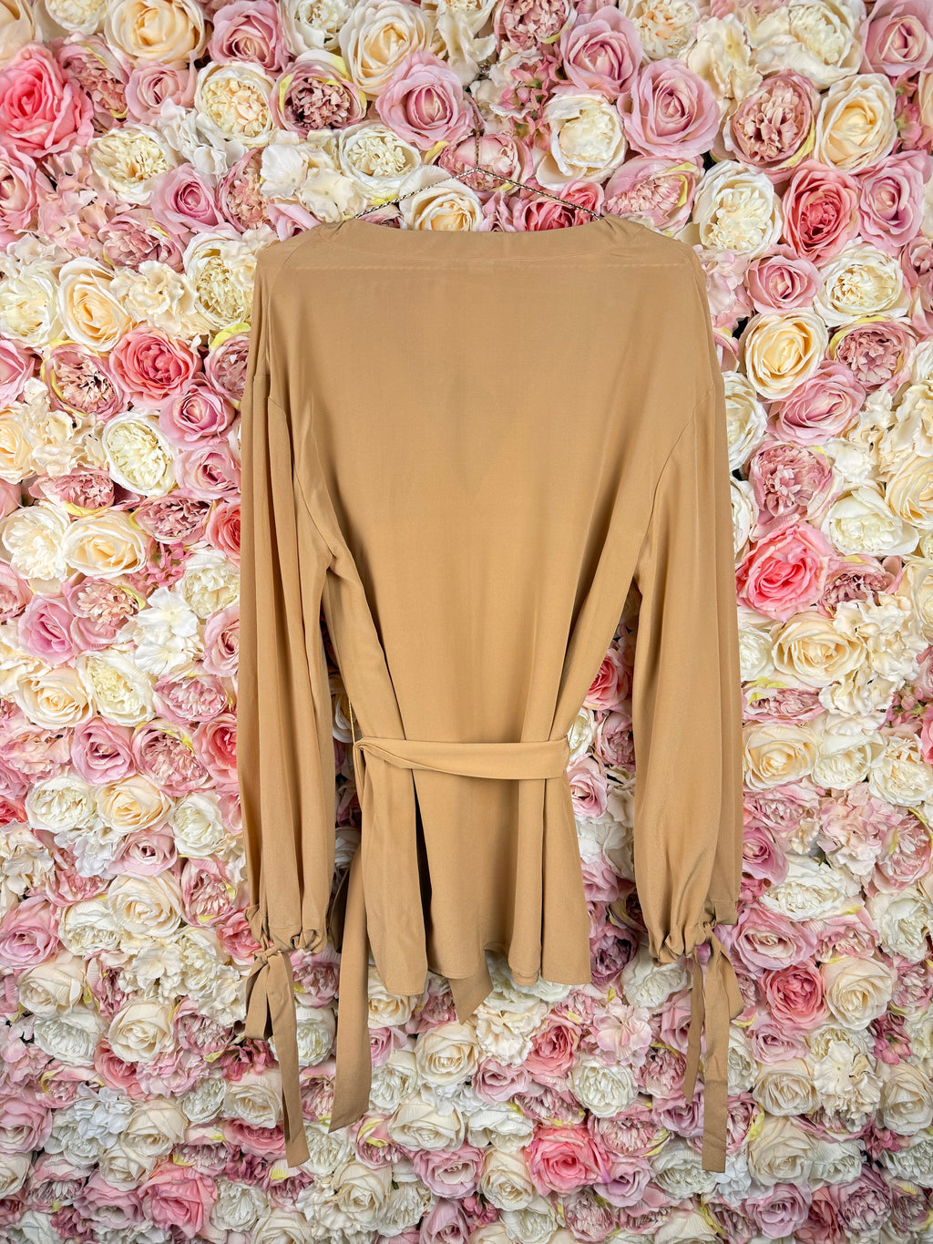 Stella McCartney Oversized Blouse Beige with Belt Sz. 36 DE (40 IT)