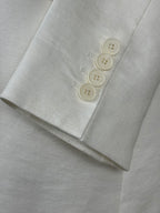 Sly010 Cotton Linen Blazer White Sz. 42 DE (44 FR)