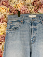 Mother Jeans "The Ditcher Crop" Light Blue Sz. 29