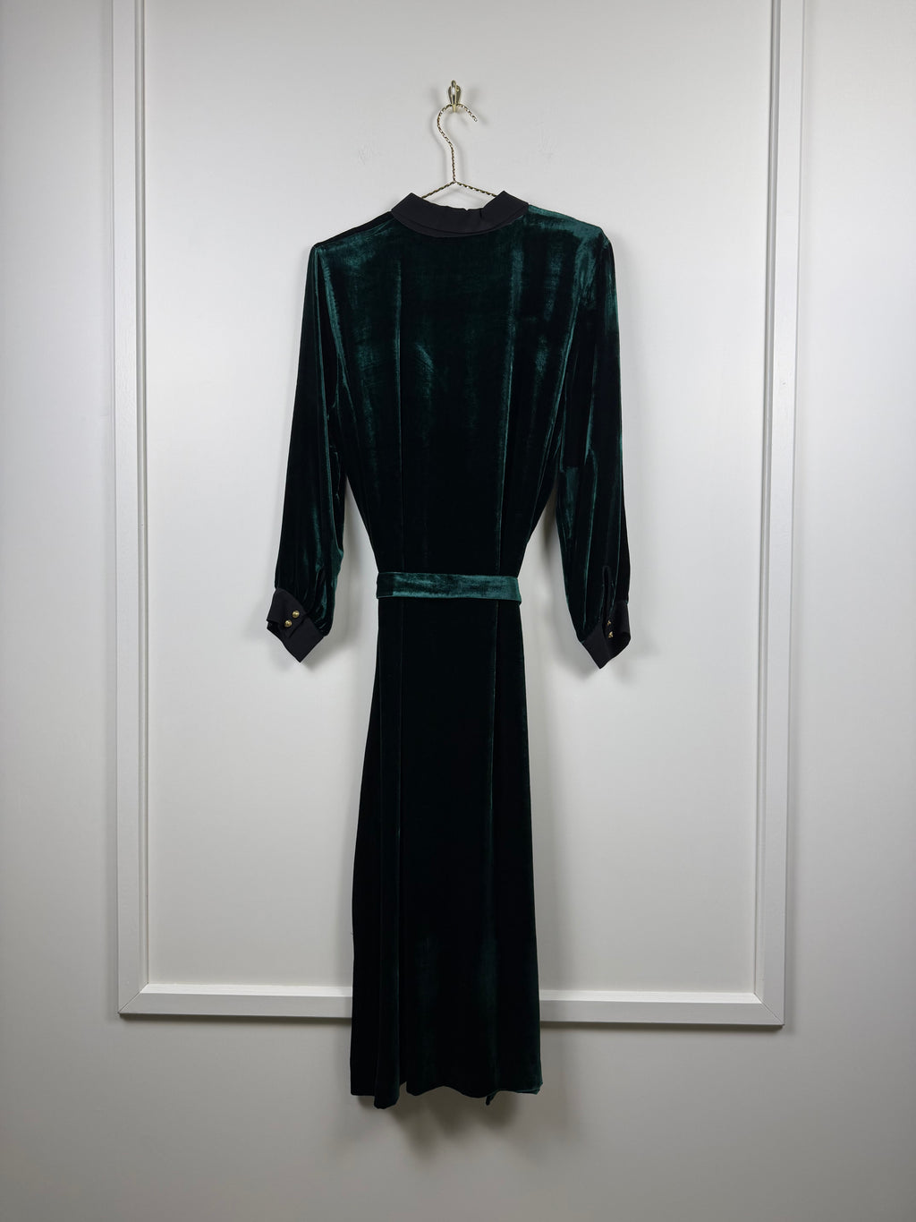 Brora Samt Kleid – Dunkelgrün – Gr. M