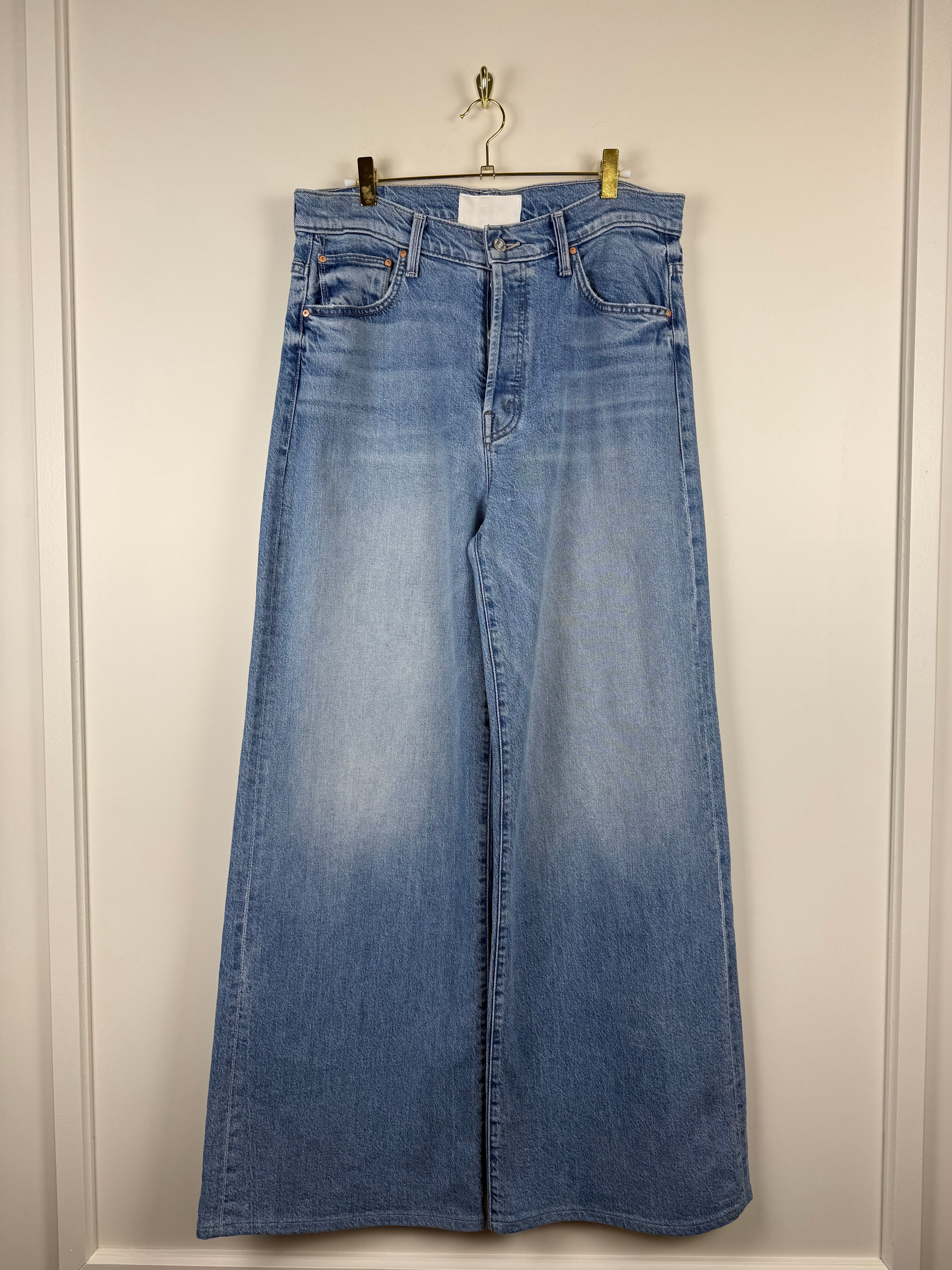 Mother Jeans "The Ditcher Royal Sneak" Light Blue Sz. 29