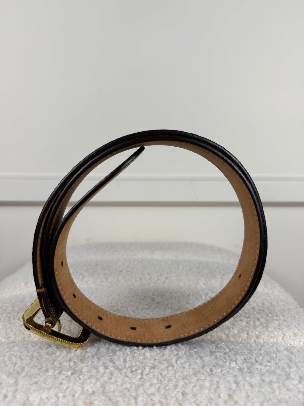 Louis Vuitton Gürtel Damier Ebene – Braun – Gr. 85 cm