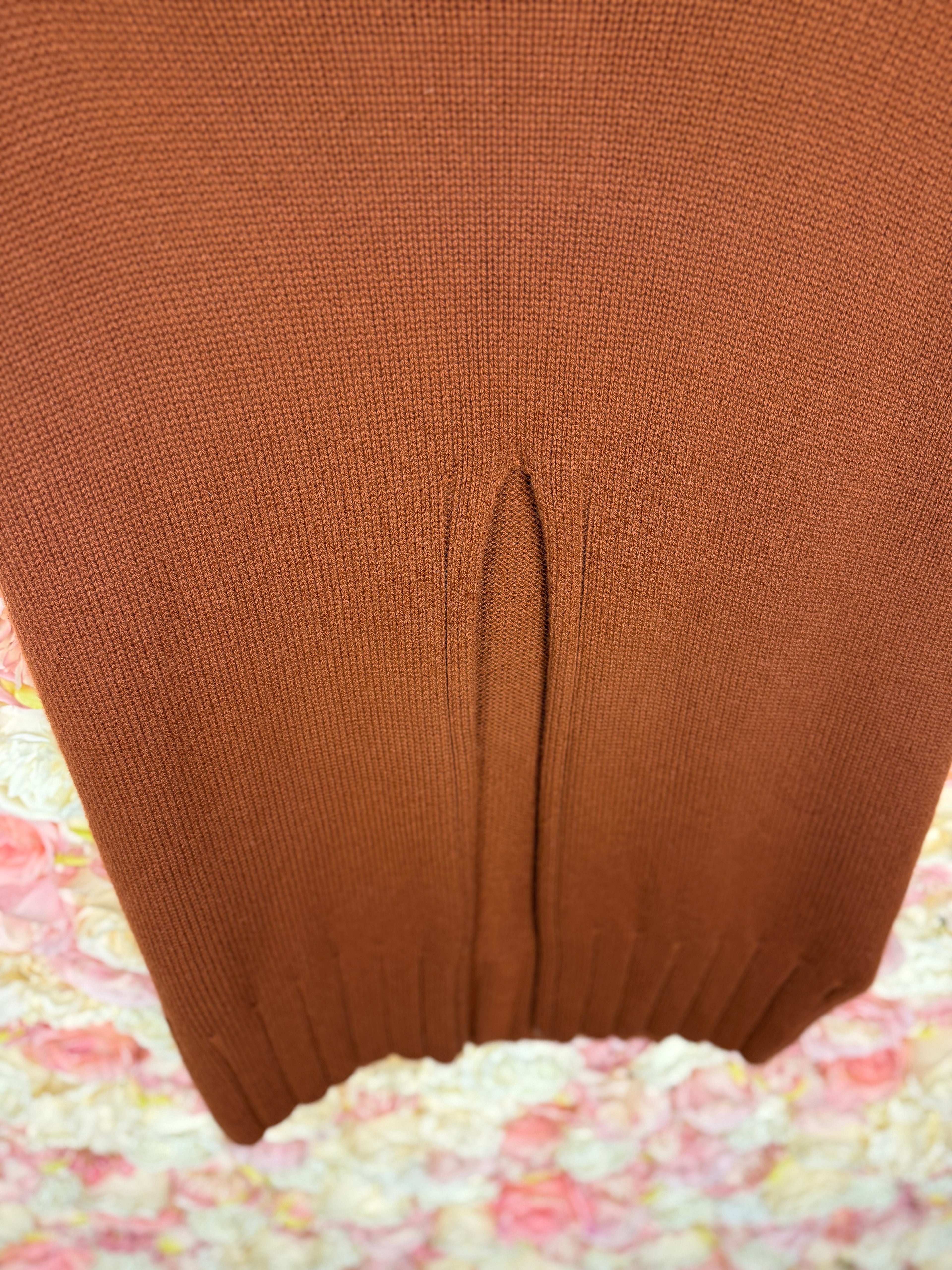 Malo Cashmere Vest in Rust