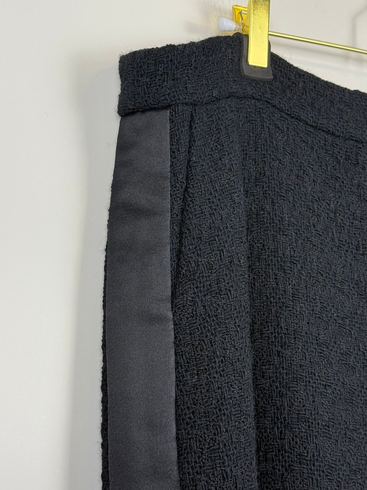 Chanel Tweed Hose – Schwarz – Gr. 46 DE (48 FR)