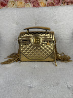 Balmain B-Buss Fringe Bag Gold