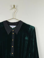 Brora Samt Kleid – Dunkelgrün – Gr. M