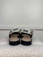 Christian Dior J'Adior Slingback Flats Black Sz. 39 EU