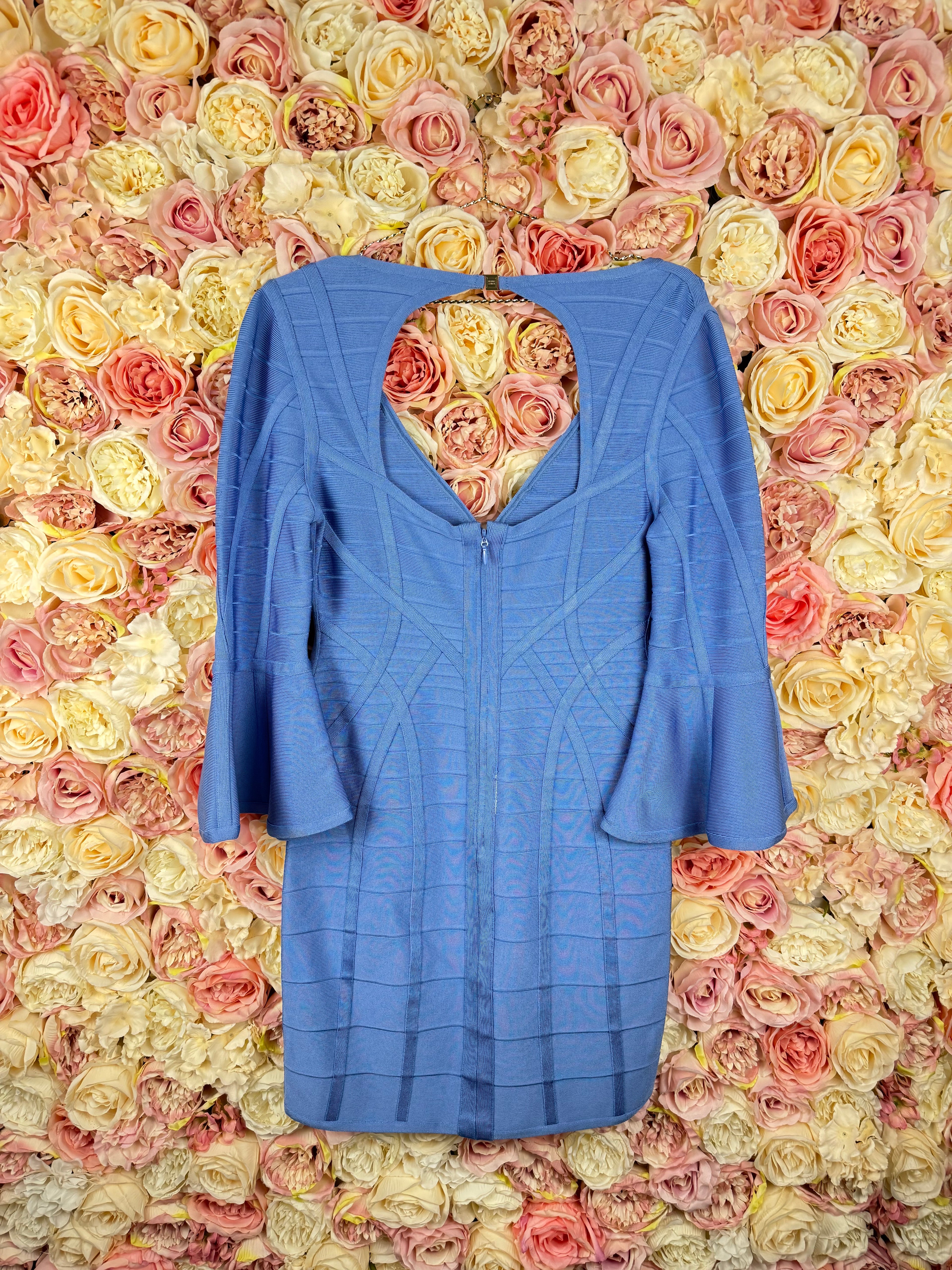 Hervé Léger Dress Light Blue Sz. L