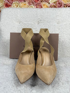Gianvito Rossi Velour Heels Beige Sz. 38 EU