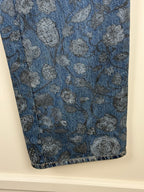 Chanel Floral Jeans 2021 Blue Sz. 38 DE
