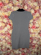Valentino Stretch Dress Black White Sz. M