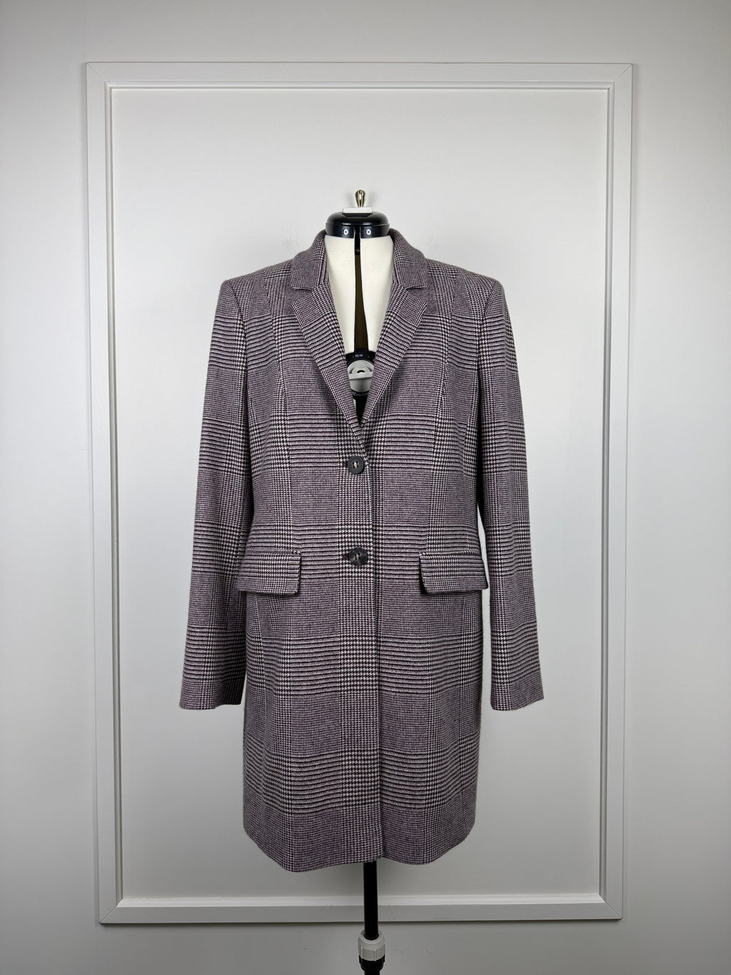 Barbara Lohmann Cashmere Blazer Bordeaux Multi Sz. 40 DE
