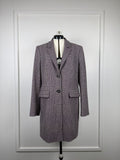 Barbara Lohmann Cashmere Blazer Bordeaux Multi Sz. 40 DE