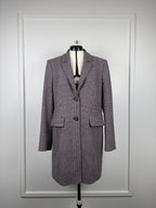 Barbara Lohmann Cashmere Blazer Bordeaux Multi Sz. 40 DE