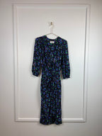 Zadig & Voltaire Kleid mit Blumenprint – Dunkelblau/Multicolor – Gr. XS
