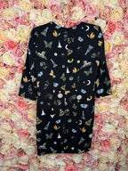 Alexander McQueen Dress Black Multi Sz. 36 DE