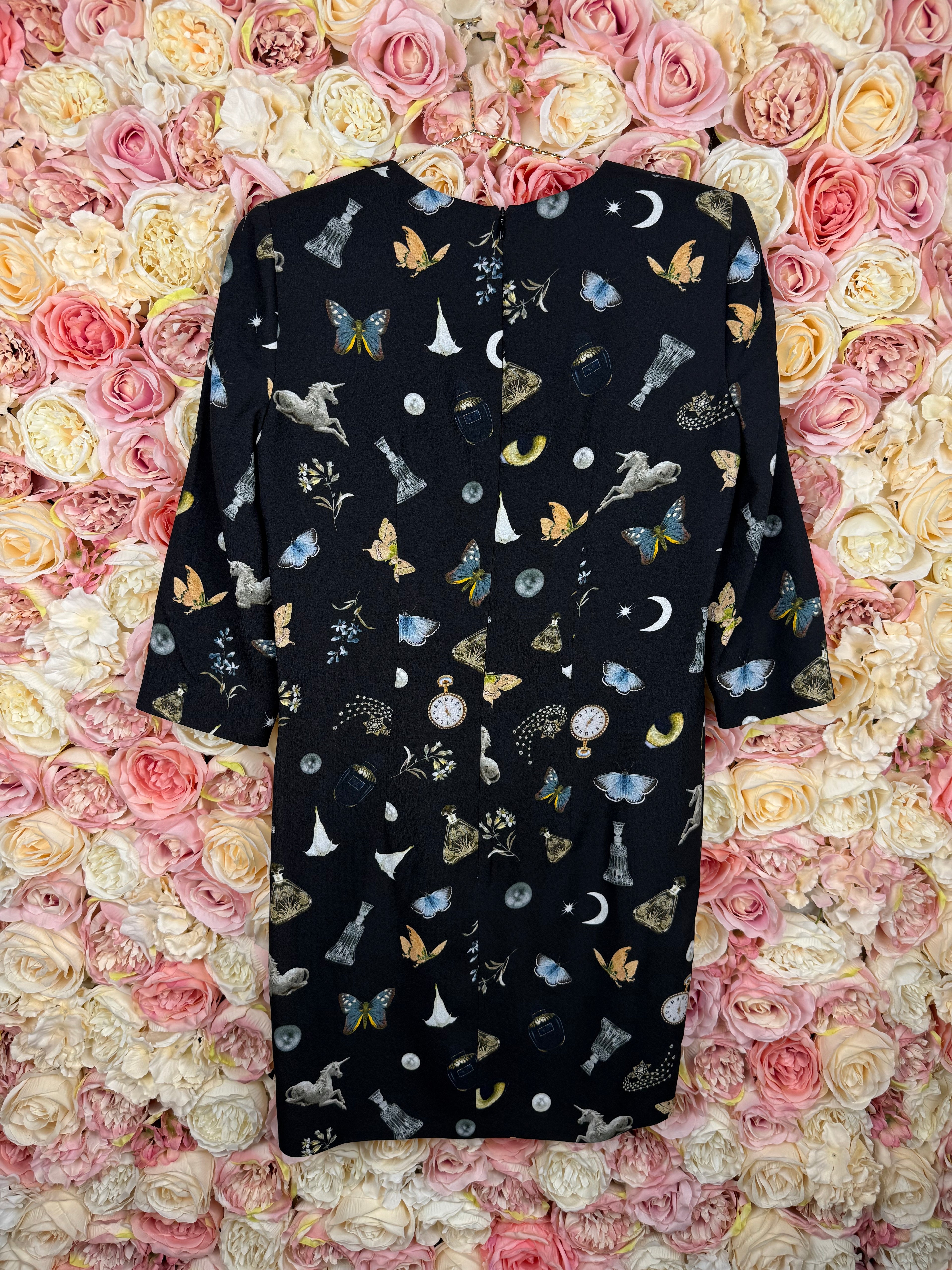 Alexander McQueen Dress Black Multi Sz. 36 DE