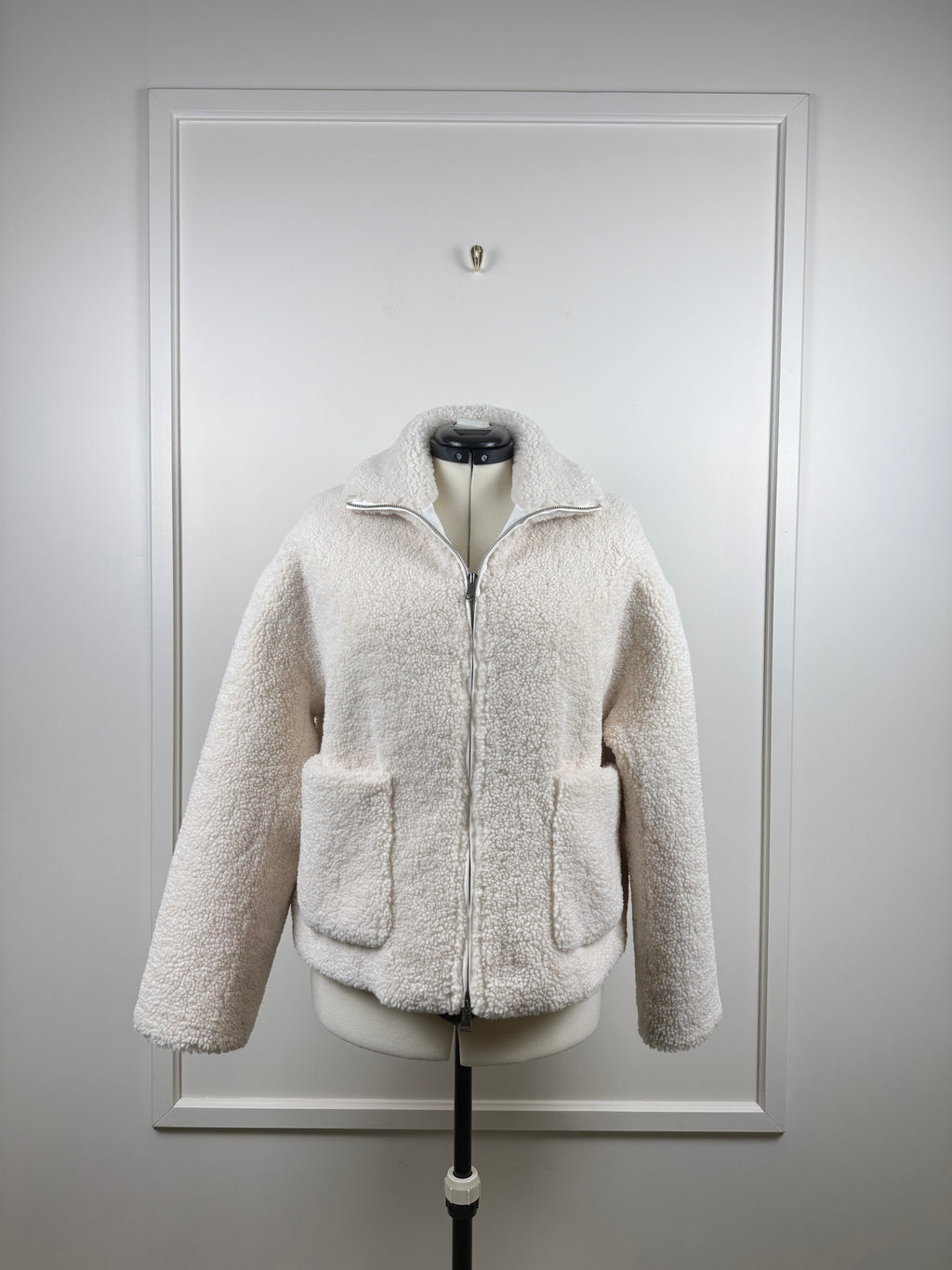 Betta Corradi Teddy-Jacke – Weiss – Gr. M