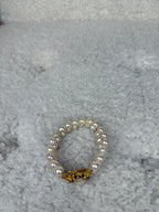 No Name Bracelet Freshwater Pearls White