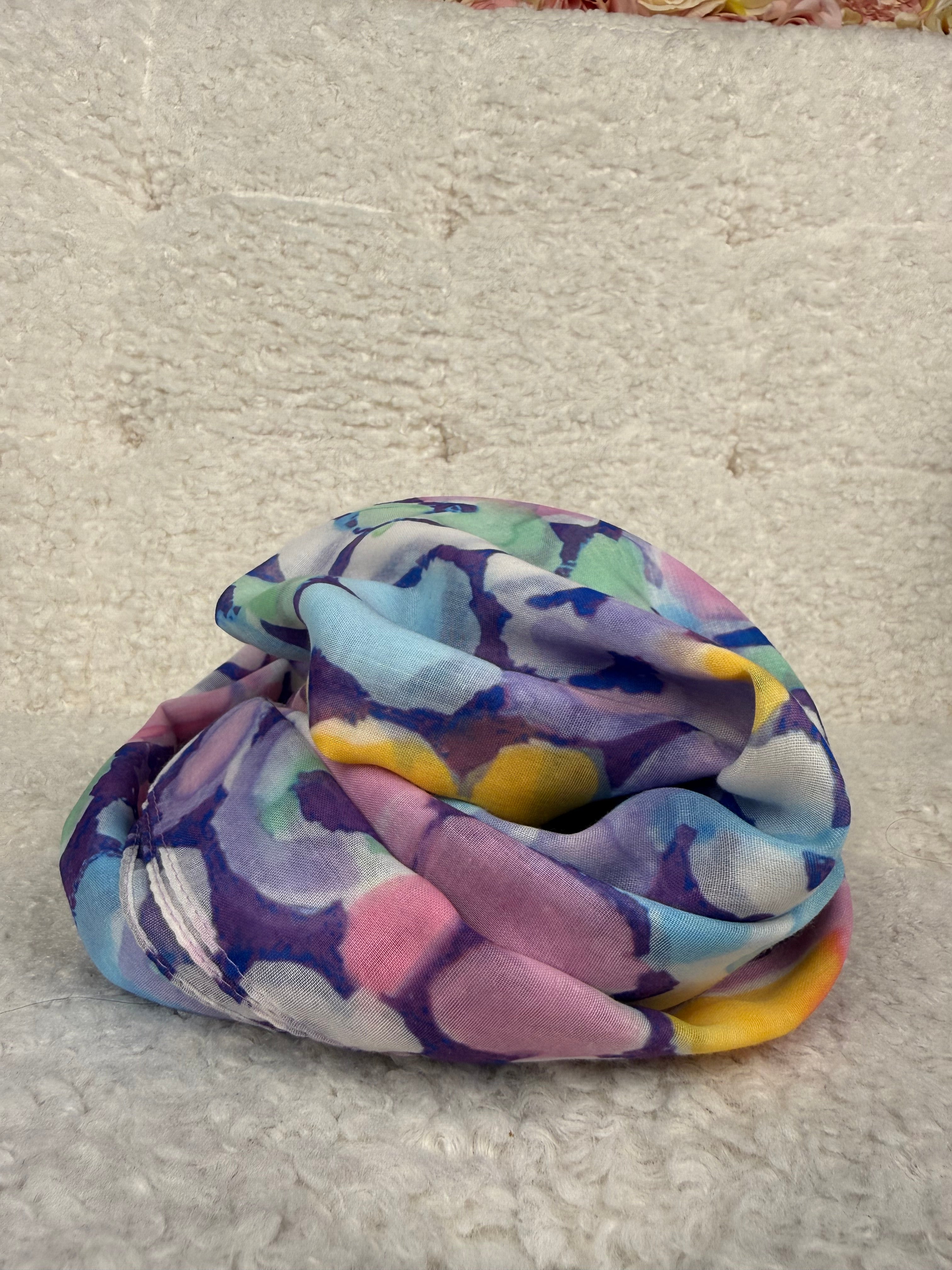 No Name Scarf Pink Multi