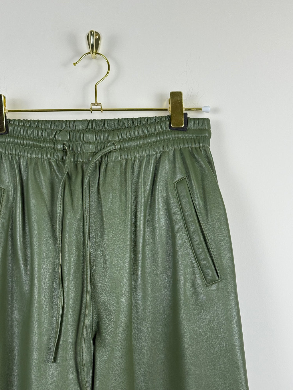 Oakwood Lederhose – Olive – Gr. S