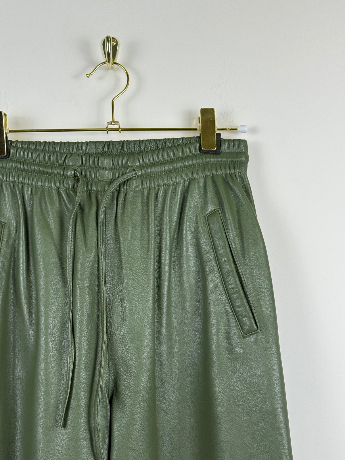 Oakwood Lederhose – Olive – Gr. S