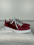 Chanel Veloursleder Sneakers – Rot – Gr. 39.5