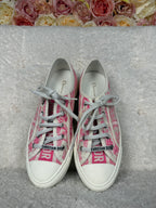 Christian Dior Walk'n'Dior Sneakers White Pink Sz. 39.5 EU