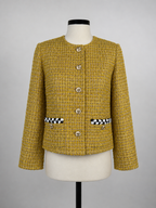 Chanel 2023 Tweed Jacket Gold Yellow Sz. 34 DE (36 FR)