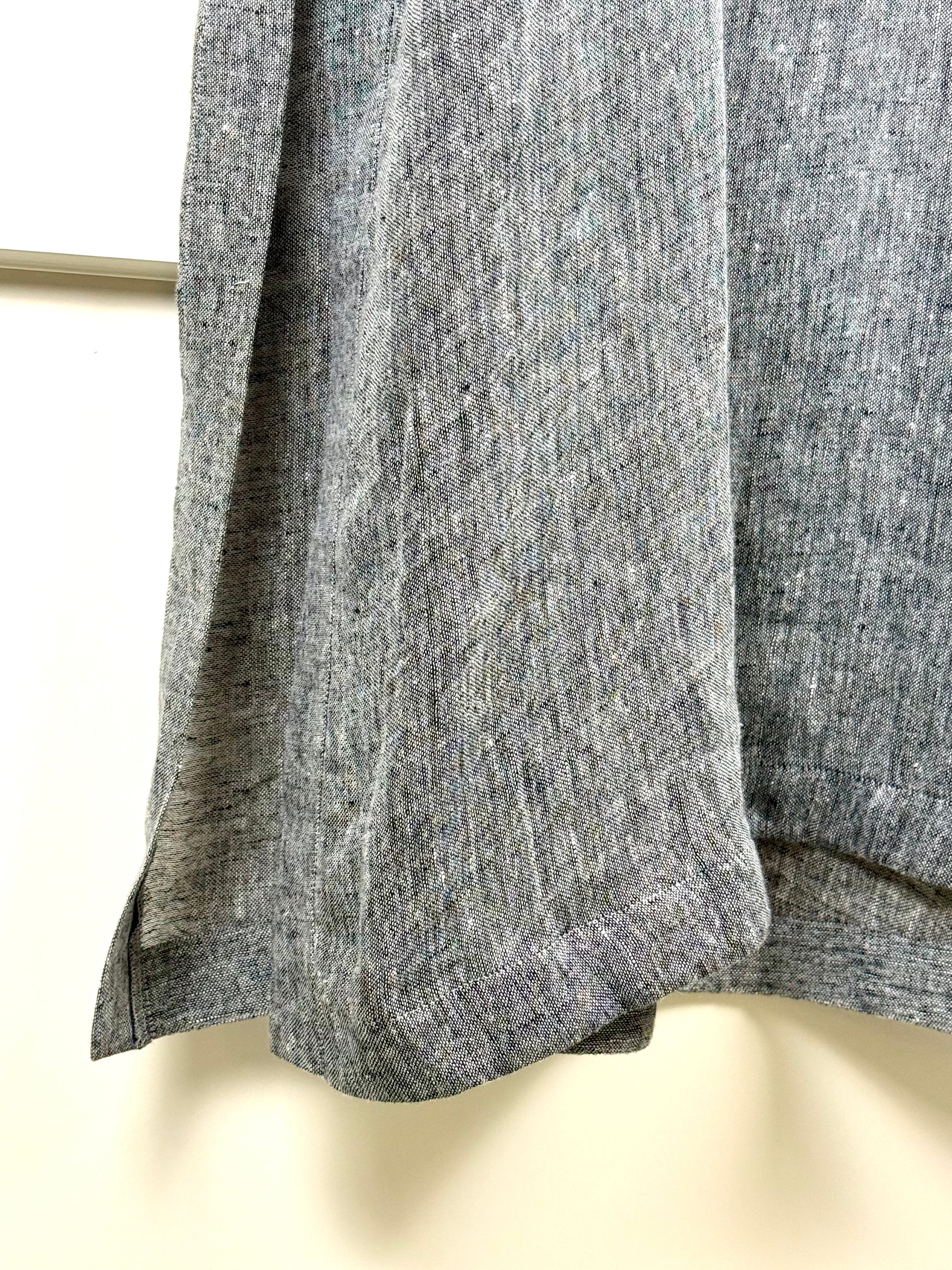 Ermanno Scervino Linen Tunic with Lace Details Grey Sz. M