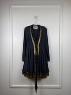 Fausto Puglisi Kleid – Schwarz/Gold – Gr. 38 DE (42 IT)