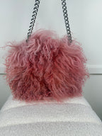 Nini Molnar Tasche aus Lambswool – Rosa