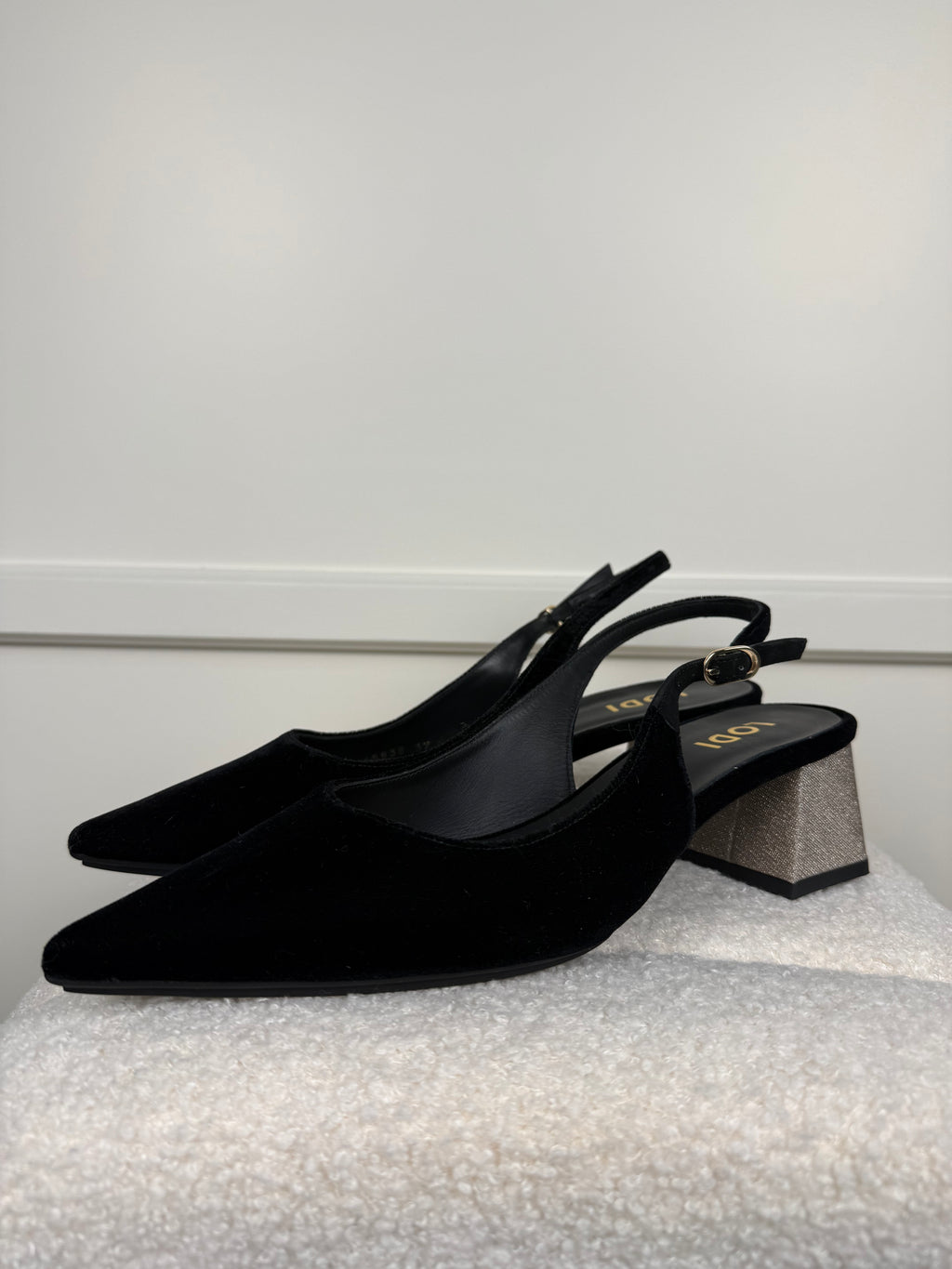 Lodi Velvet Slingbacks Black Sz. 39 EU