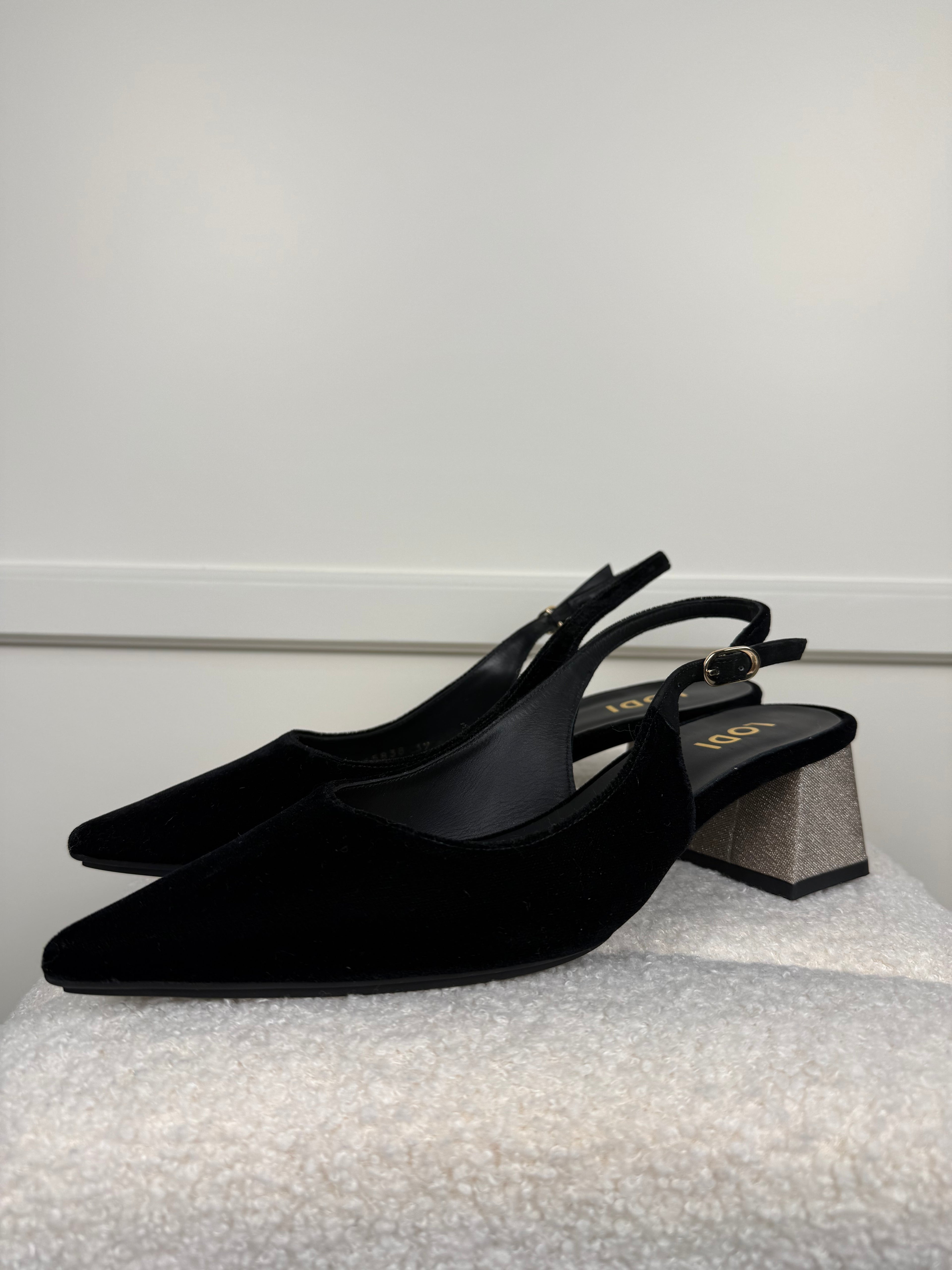 Lodi Velvet Slingbacks Black Sz. 39 EU