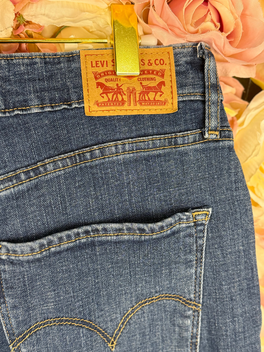 Levi's 721 High Rise Skinny Jeans Blue Sz. 32