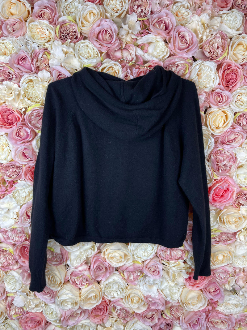 Monrow Cashmere Sweater Grey & Black Sz. S