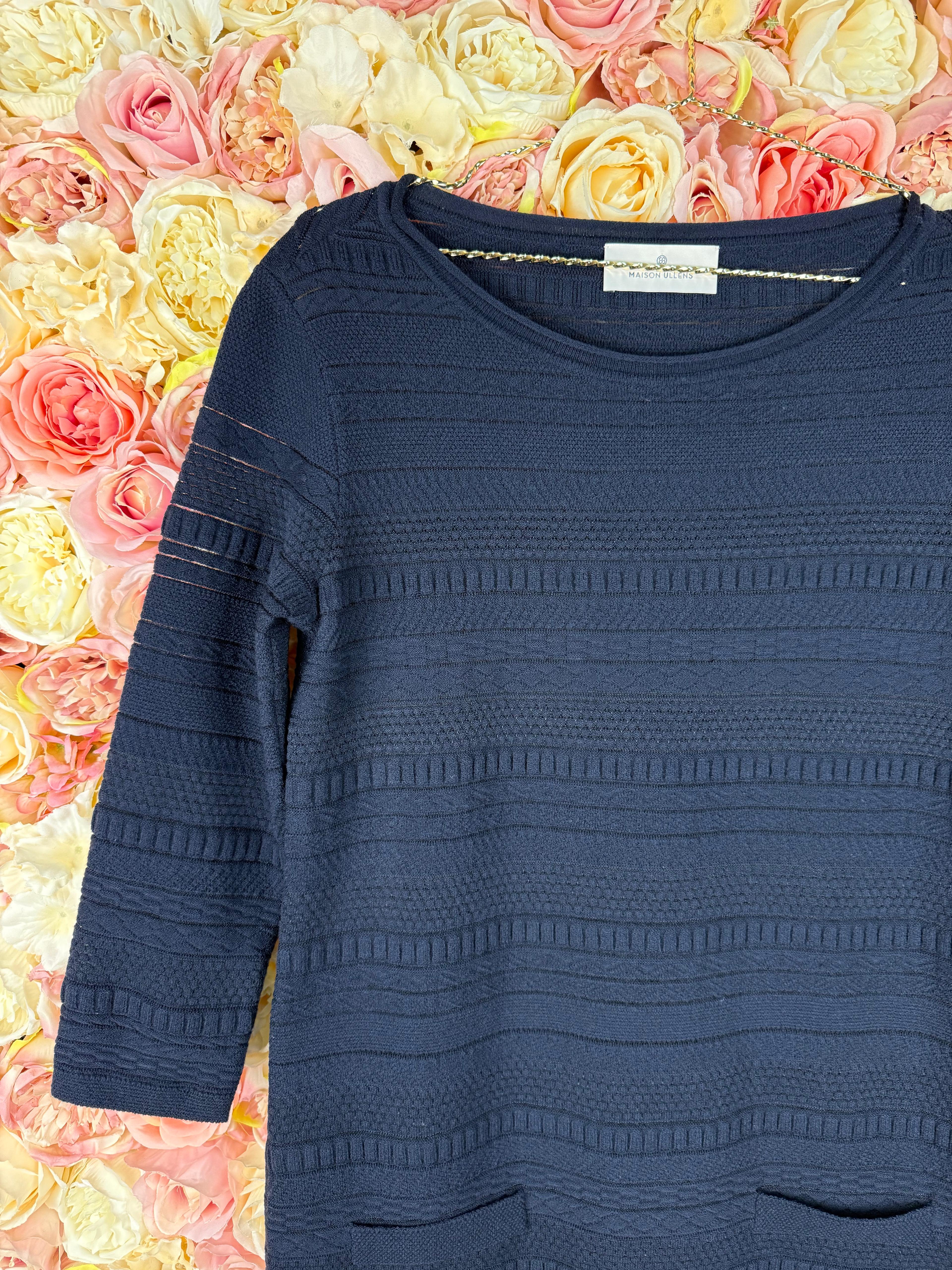Maison Ullens Wool Dress Blue