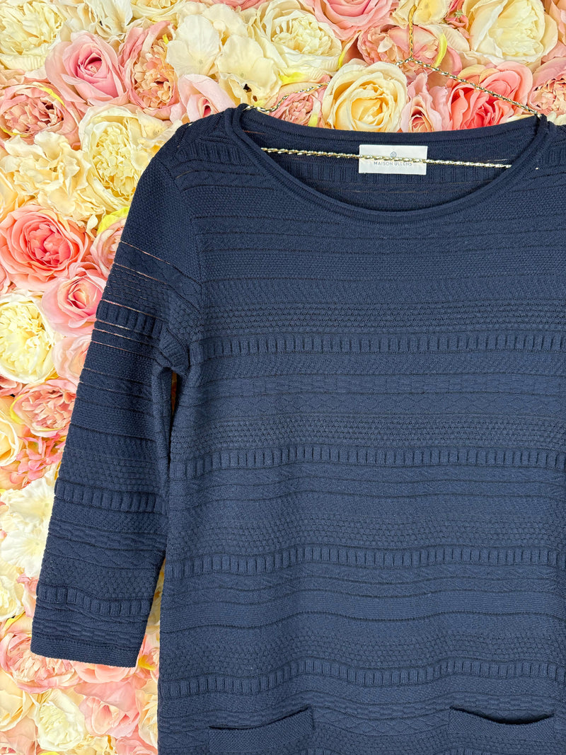 Maison Ullens Wool Dress Blue