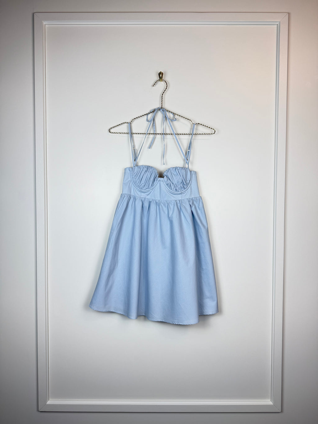 Oh Polly Mini Dress Light Blue Sz. 34 DE