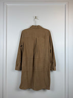 SET Veloursleder Kleid – Braun – Gr. 34