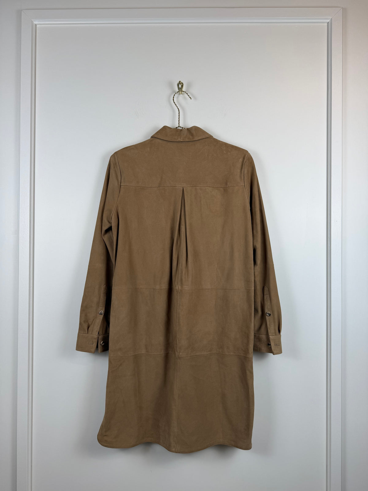 SET Veloursleder Kleid – Braun – Gr. 34