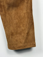 Catherine Khan Suede Leather Pants Cognac Sz. 42 DE