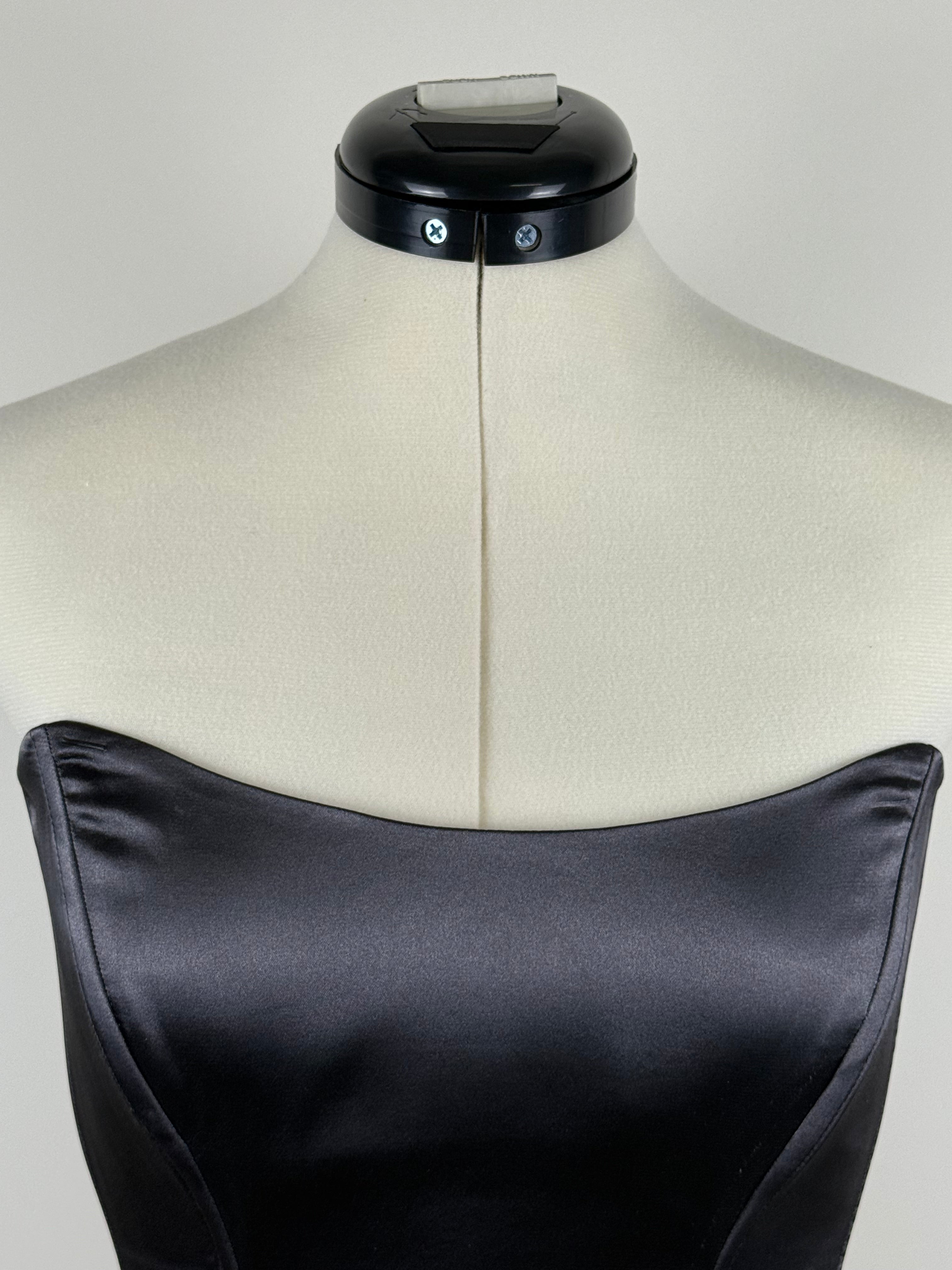 Sovaye Shiny Top Dark Grey Sz. S