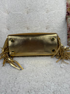 Balmain B-Buss Fringe Bag Gold