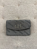 Balenciaga BB Chain Crossbody Bag Silver