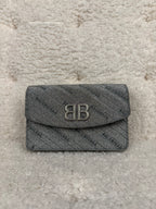 Balenciaga BB Chain Crossbody Bag Silver