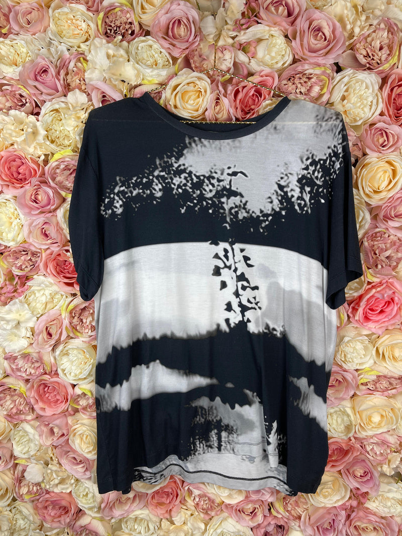 Mary Katrantzou T-Shirt Black White Sz. M