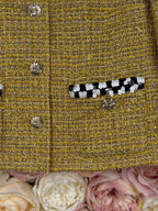 Chanel 2023 Tweed Jacket Gold Yellow Sz. 34 DE (36 FR)