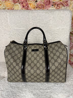 Gucci Boston Joy Monogram Bag Beige Brown